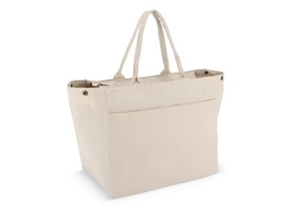 Cotton Tote bag with zip OEKO-TEX&reg; 39 x 24 x 34cm 320g/m&sup2;