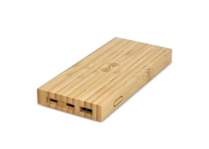 Bamboo Powerbank with Wireless Charging 8000 mAh