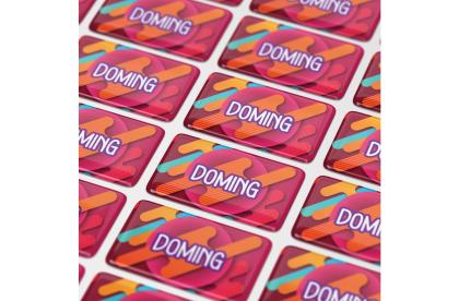 Doming Rectangle 80x25 mm