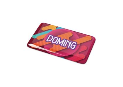 Doming Rectangle 80x25 mm