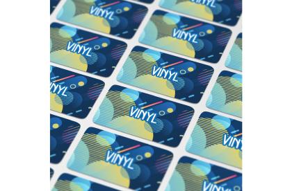 Vinyl Sticker Rectangle 80x25mm