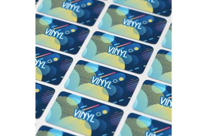 Vinyl Sticker Rectangle 100x30mm