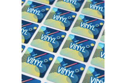 Vinyl Sticker Square 25x25mm