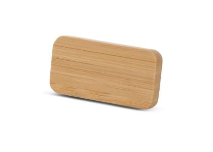 Name badge Bamboo with pin