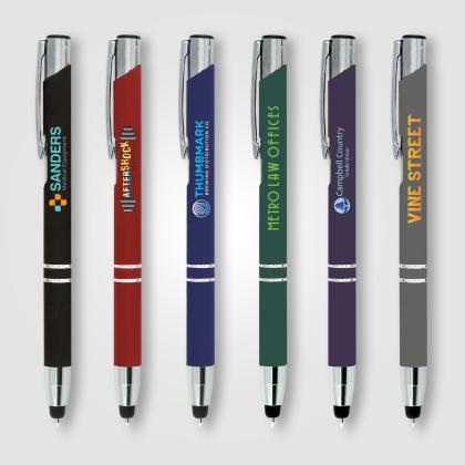 Crosby Metal Pen w/Bottom Stylus