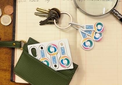 Recycled WalletMate Travel Tokens