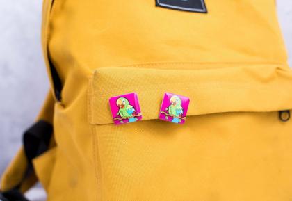 Recycled DBASE Badge 25mm Square