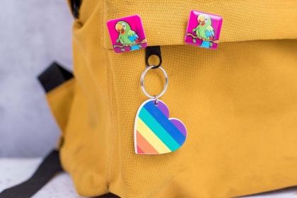 Recycled DBASE Badge 25mm Square