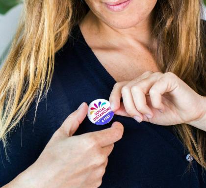 Recycled DBASE Badge 32mm Circular