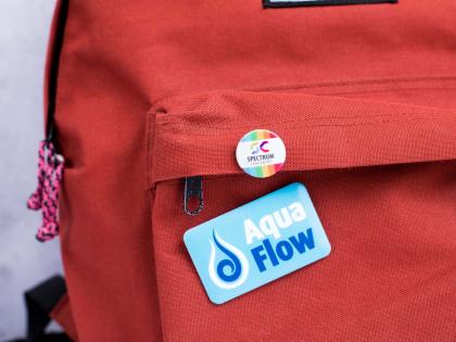 Recycled DBASE Badge 70 x 43mm Rectangular