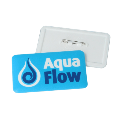 Recycled DBASE Badge 70 x 43mm Rectangular