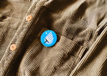 Recycled DBASE Badge 45mm Circular