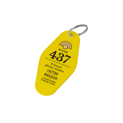 Recycled Retro Hotel Keyring
