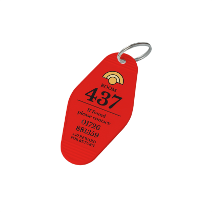 Recycled Retro Hotel Keyring