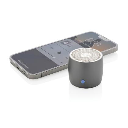 Swiss Peak RCS recycled aluminium 3W bass speaker