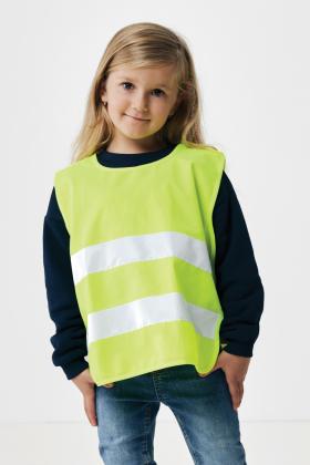 GRS recycled PET high-visibility safety vest 3-6 years