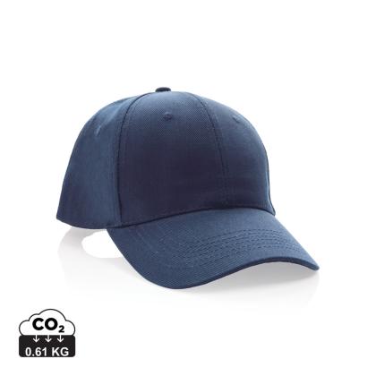 Impact 6 panel 280gr Recycled cotton cap with AWARE&trade; tracer