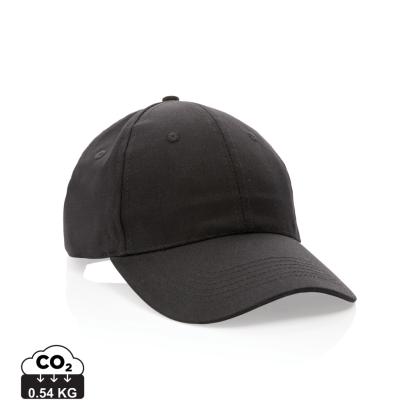 Impact 6 panel 190gr Recycled cotton cap with AWARE&trade; tracer