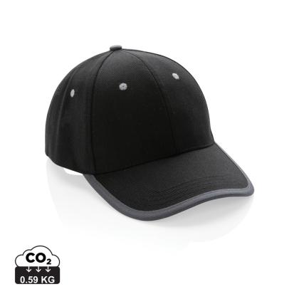 Impact AWARE&trade; Brushed rcotton 6 panel contrast cap 280gr