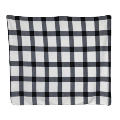 Soft plaid fleece blanket