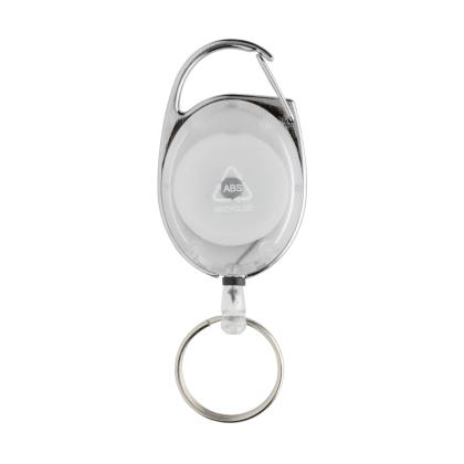 RCS recycled ABS roller clip keychain