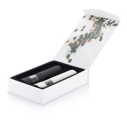 Electric pepper and salt mill set Electric pepper and salt mill set