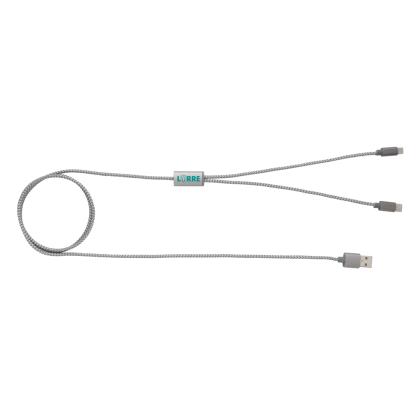 3-in-1 braided cable