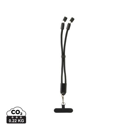 LoopAmp RCS RPET adjustable phone wrist strap 60W cable