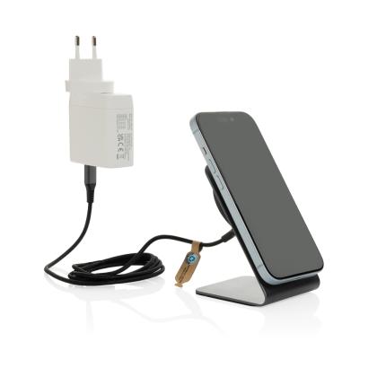 Terra aluminium 15W magnetic wireless charging phone stand
