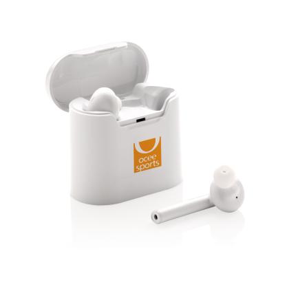 Liberty wireless earbuds in charging case
