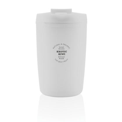 GRS Recycled PP tumbler with flip lid