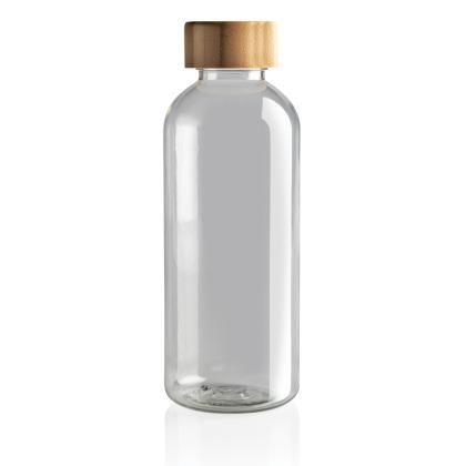 RCS RPET bottle with bamboo lid