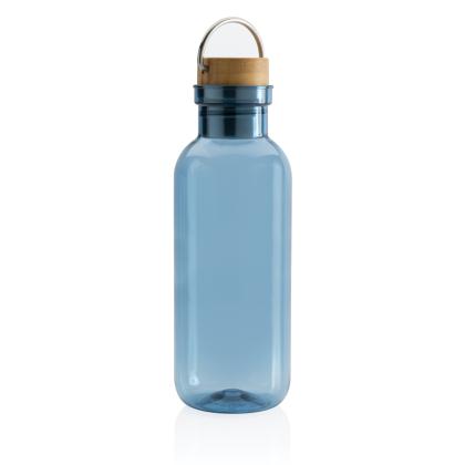 RCS RPET bottle with bamboo lid and handle