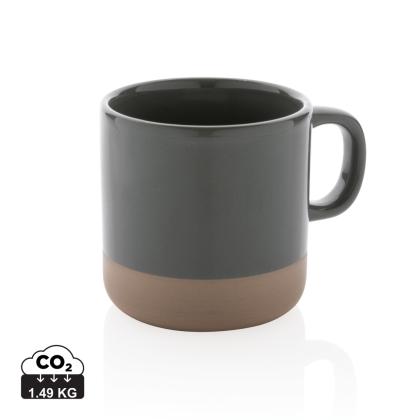 Glazed ceramic mug 360ml