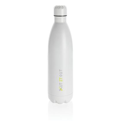 Solid colour vacuum stainless steel bottle 1L