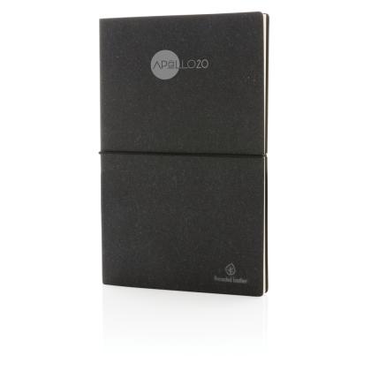 A5 GRS recycled leather notebook