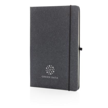 GRS Recycled leather hardcover notebook A5
