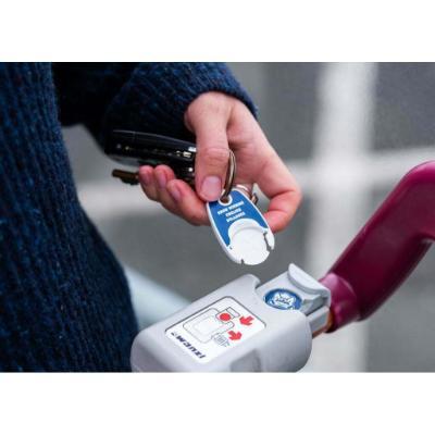 Recycled Pop Coin Trolley Keyring