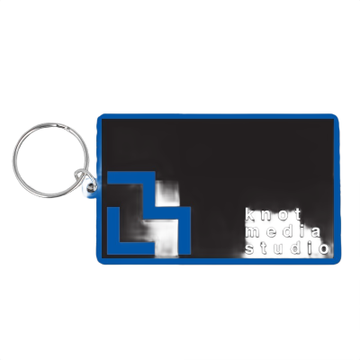 Recycled 80 x 50mm Rectangle Keyring