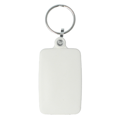 Recycled 55mm Rectangle Keyring