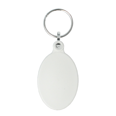 Recycled 50mm Oval Keyring