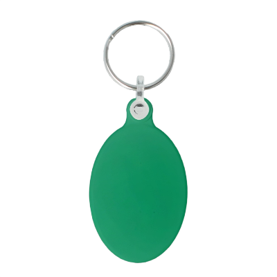 Recycled 50mm Oval Keyring