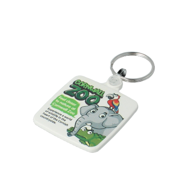 Recycled 45mm Square Keyring