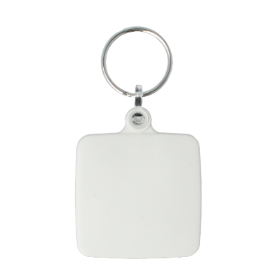 Recycled 45mm Square Keyring