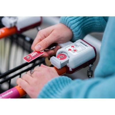 Recycled TrolleyMate Coin & Rectangle Keyring