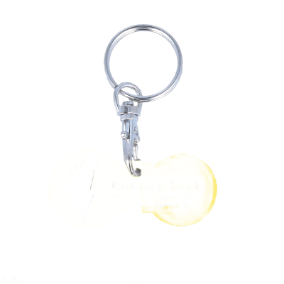 Recycled Multi Euro Trolley Stick Keyring