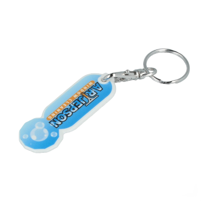 Recycled Trolley Stick Oblong Keyring