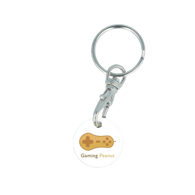 Recycled EURO Trolley Coin Keyring
