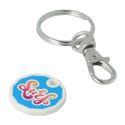 Recyced Trolley Coin Keyring