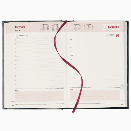 Sorrento A5 Page a Day Desk Diary - Ivory